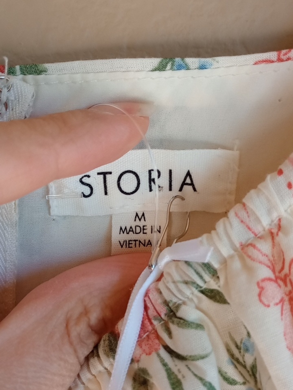 Storia Balloon Sleeve Garden Spring Floral Maxi Size M New With Tags - Picture 7 of 11